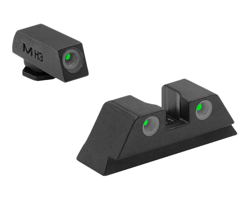 Meprolight Tru-Dot Night Sight Set Glock 10mm 45 ACP Green Front/Rear