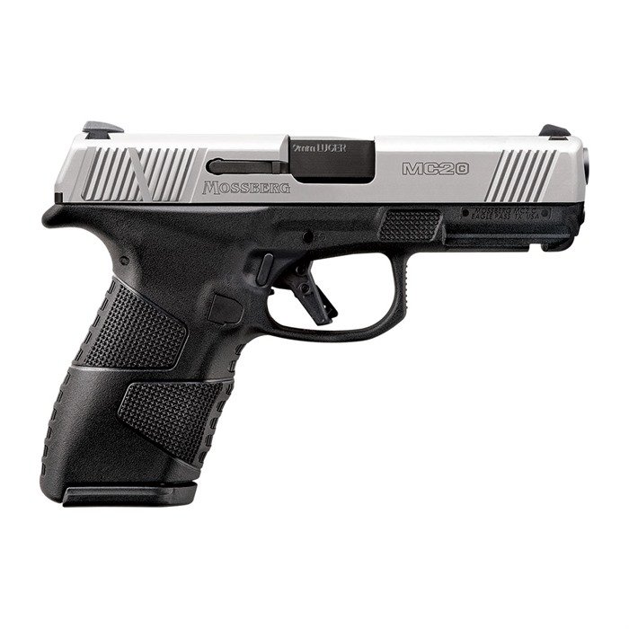 Mossberg MC2c 10+1 Pistol 9mm Semi Auto 3.9" Barrel Manual Safety 10 Round Polymer Black Frame Matte Stainless Slide