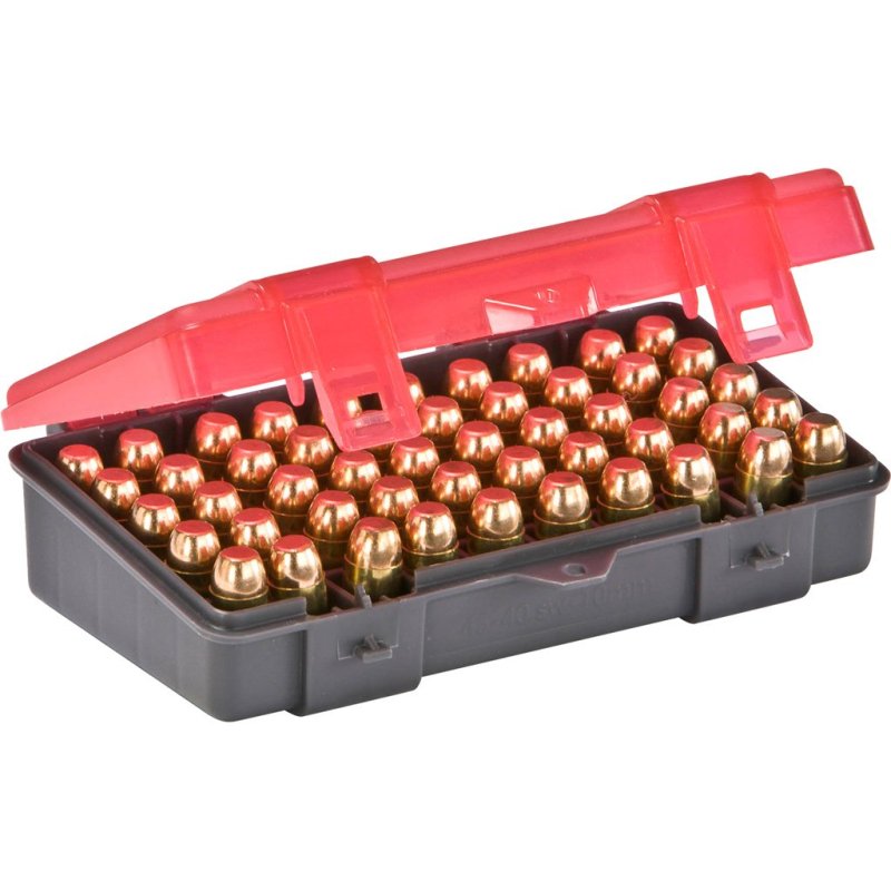 Plano Molding Company 50rd .45 Cal Ammo Box Charcoal/Rose