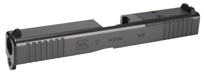 Glock 79009 17 G3 9MM Luger Slide Assembly MOS Black White Dot Sights