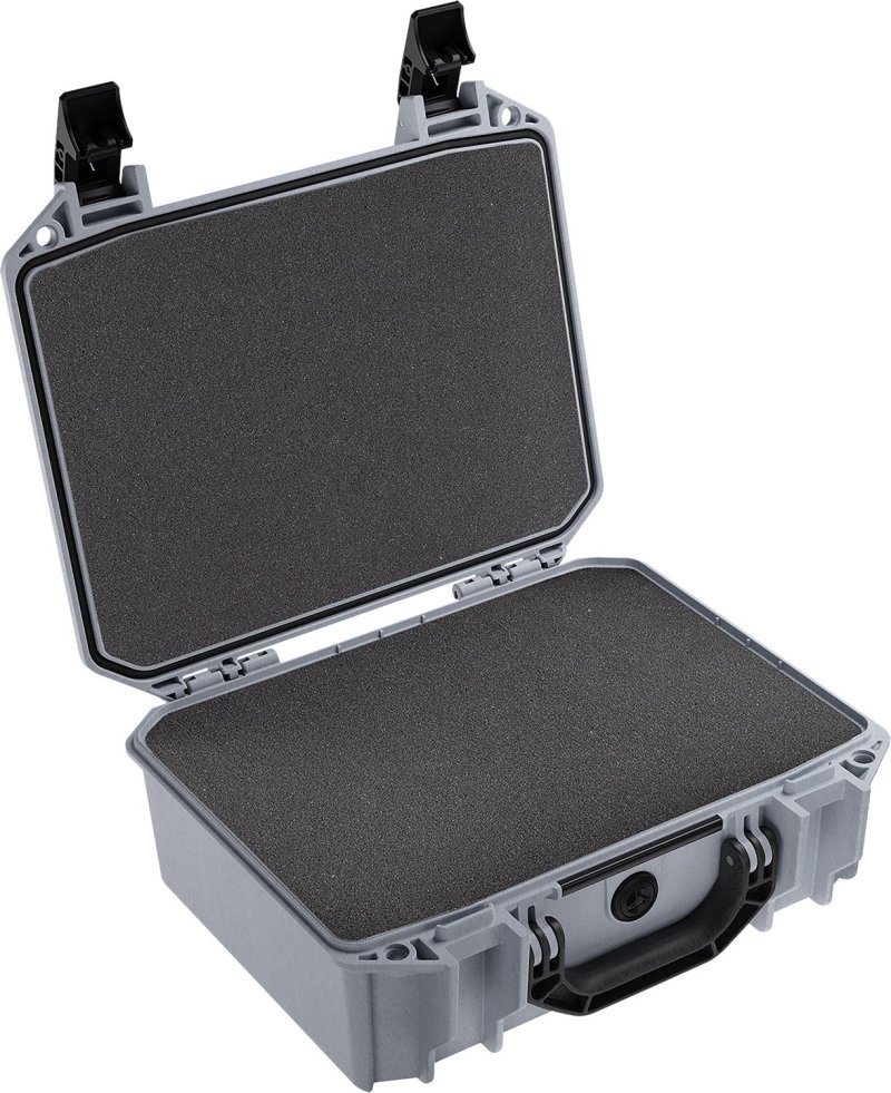 Pelican VCV200-0000-GRY Vault Medium Pistol Case with Foam Ghost Gray