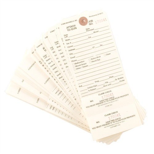 Brownells Double-Stub Claim Checks 1000 Pack