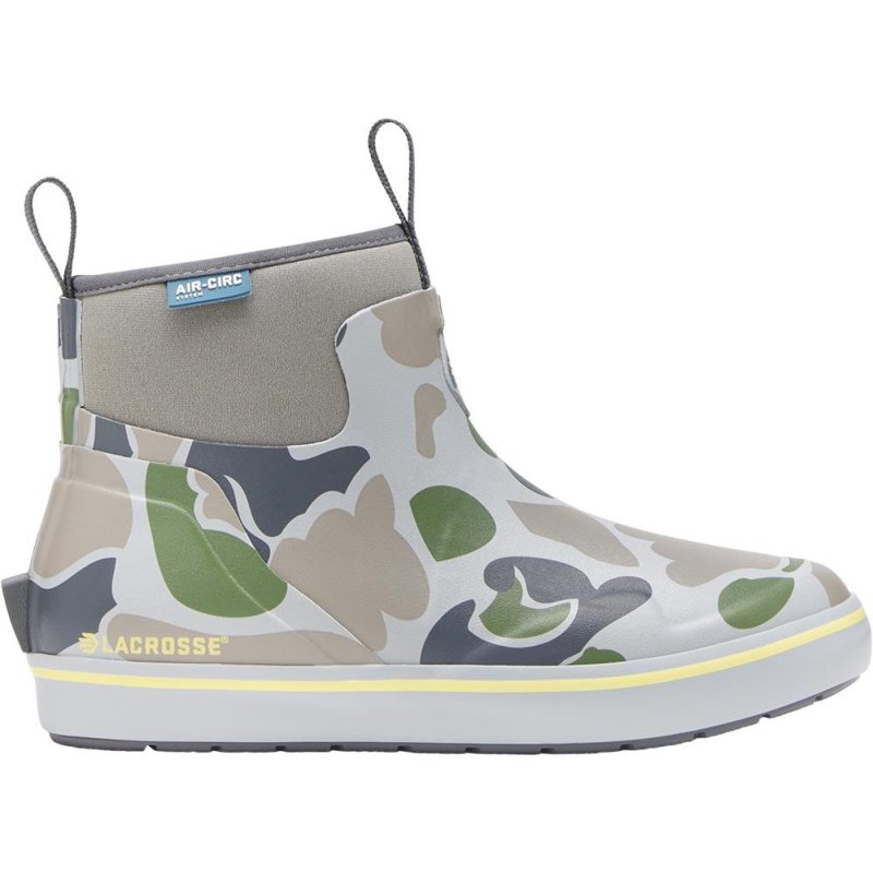 LaCrosse Alpha Deck Boot 6" Seagrass Duck Camo Women's Size 10M