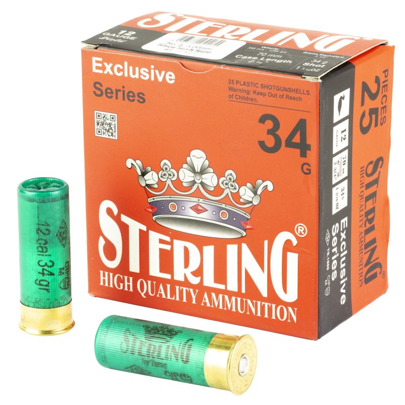 Sterling Exclusive Series 12 Gauge 2.75 In #5 Shot 1-3/16 oz 25 Round