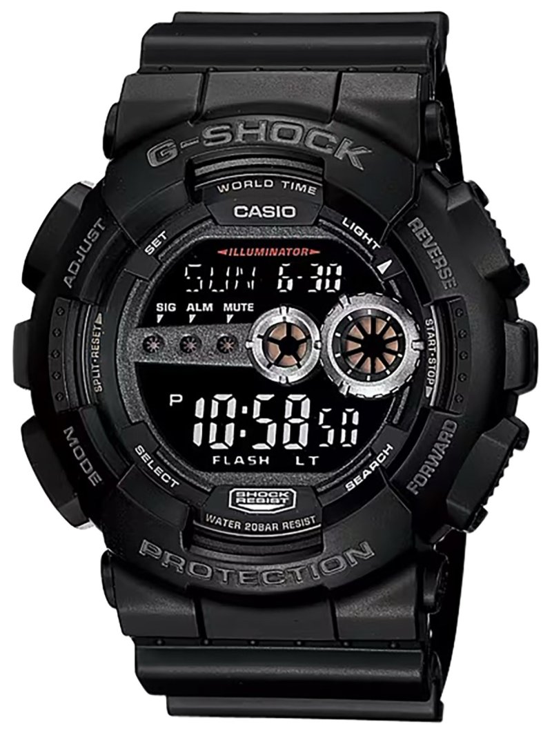 GSHOCK GD1001B Tactical Black Stainless Steel Bezel Watch MIP LCD