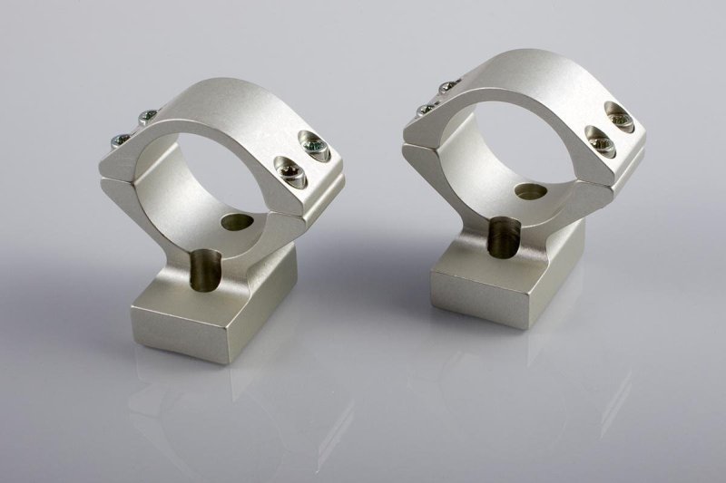 Talley S950725 Lightweight Alloy Mount Combo Silver 1" High Savage SA