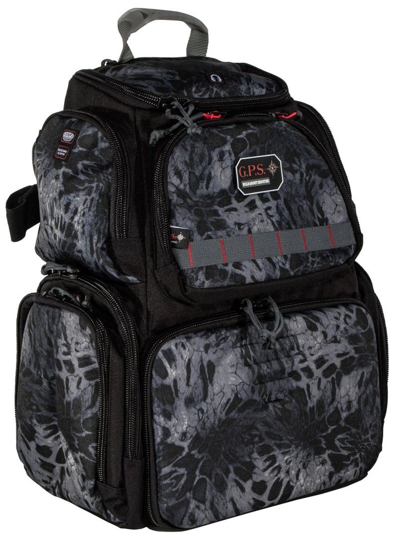 GPS Handgunner Backpack 1711BPPMB Blackout 1000D Nylon Holds 4 Guns
