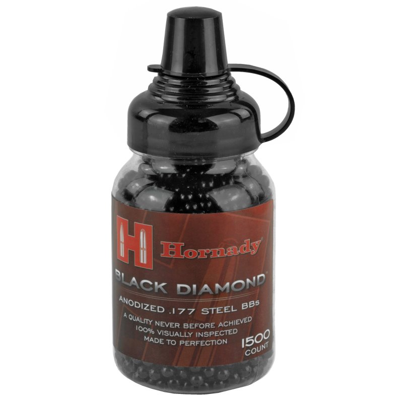 Umarex Hornady Black Diamond .177 Steel BBs 1500 Count Anodized