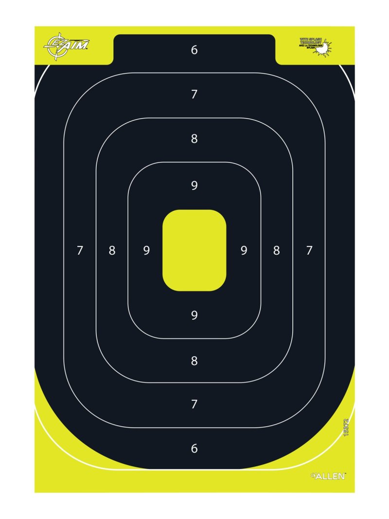 Allen Company EZ-Aim Splash IPSC Silhouette 12x18 Targets 8 pk