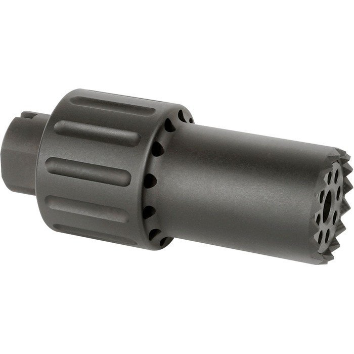 Midwest Industries MI-ALPHA-BDM14X1LH Blast Diverter M14x1LH Black Matte
