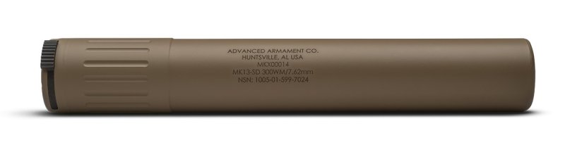 AAC MK13-SD 30Cal/7.62mm 9.50In FDE Titanium Suppressor