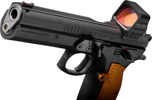 CZ Custom TS Orange 9mm 19Rd Optics Ready Black