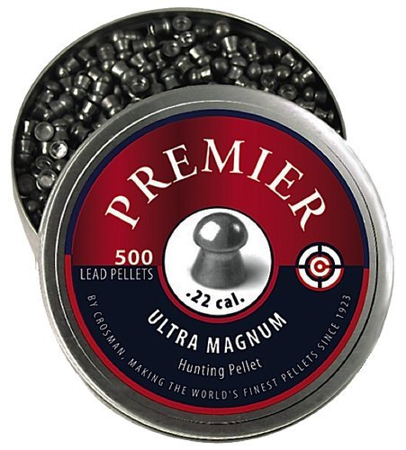 Crosman LDP22 Premier Ultra Magnum 22 Lead Domed Pellet 500 Per Tin
