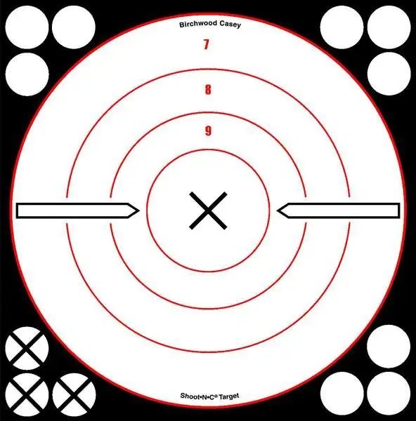 Birchwood CASEY Shoot-N-C 8in White/Black Bulls-Eye Targets 6-Pack (34802)