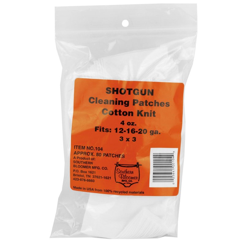 Southern Bloomer Shotgun Cotton Cleaning Patch Ribbed 3 x3 85 Pack