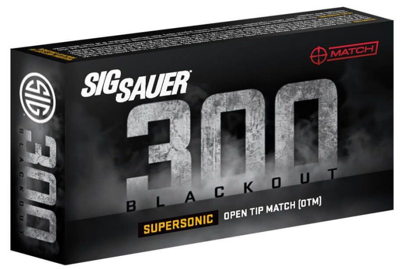 Sig Sauer Match Grade Rifle Ammo 300 Blackout 125 gr. OTM 20 rd.