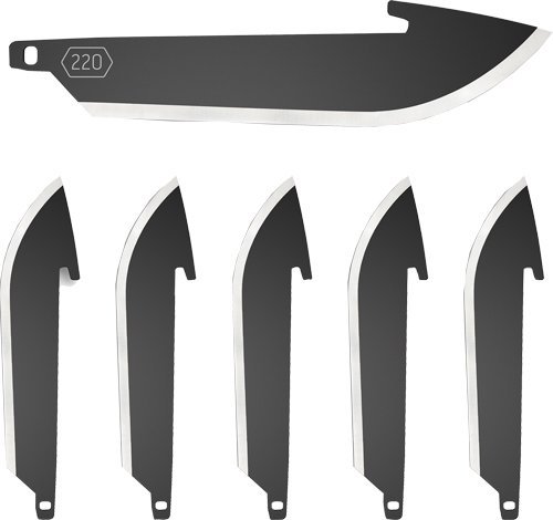 Outdoor Edge Drop Point Replacement Blades Black 2.2 in 6 Pack RR22K-6C
