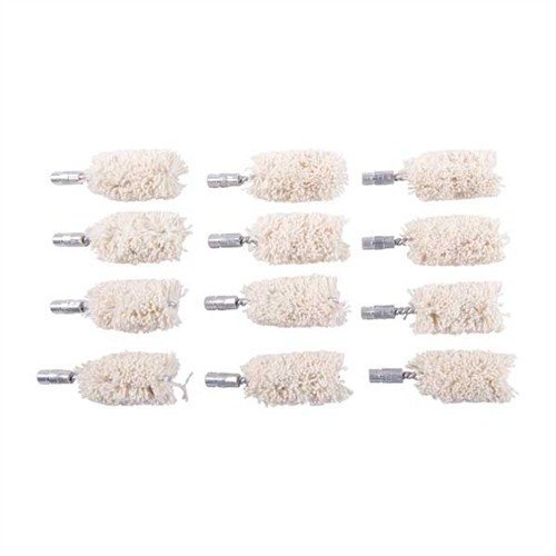 Brownells Cotton Bore Mop 12 Gauge 12 Pack