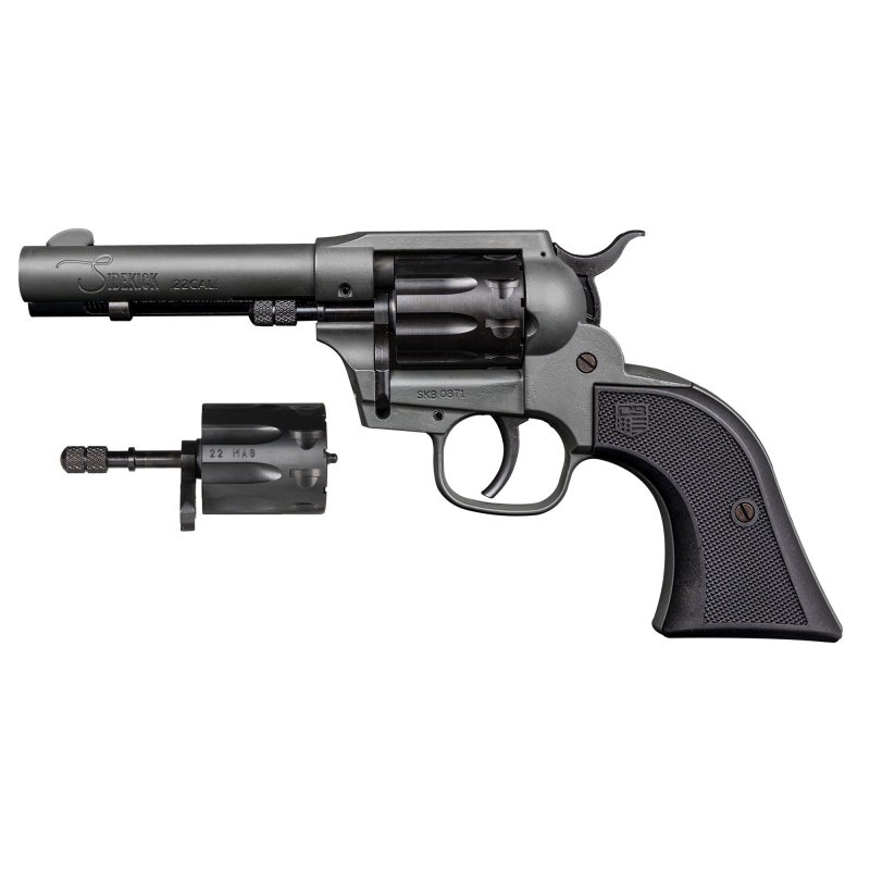 Diamondback Sidekick DB0500A051 22LR/22WMR Revolver 4.5in Dark Gray