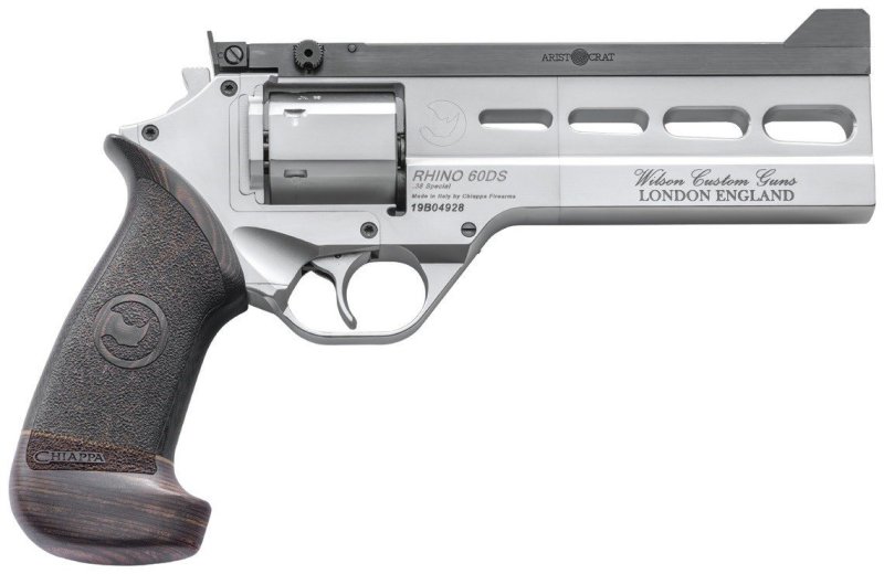 Chiappa 340302 Rhino Match Master 38 Special 6" Gray PVD Revolver 6 Shot