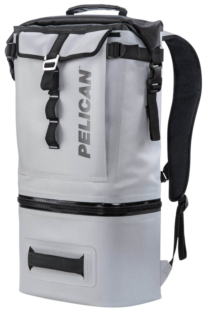 Pelican Soft Cooler Backpack Compression Molded Grey, 9.20x18.40x25.30, 840D TPU
