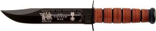 Ka-Bar 9140 Vietnam 7 In Fixed Blade Leather Handle Sheath