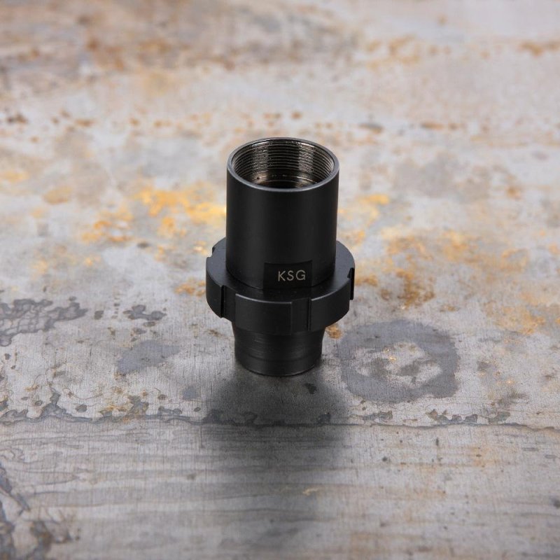 SilencerCo AC1347 Choke Mount Adapter for Salvo 12 Suppressor Black