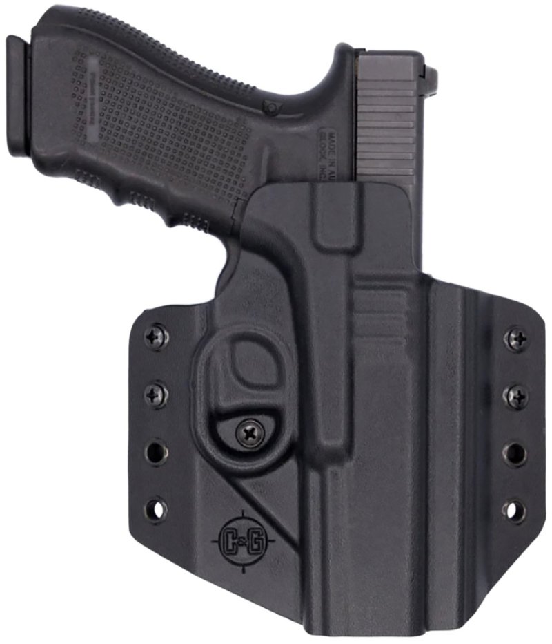 C&G Holsters 0000-100 Covert OWB Black Kydex for Glock 17/22/47