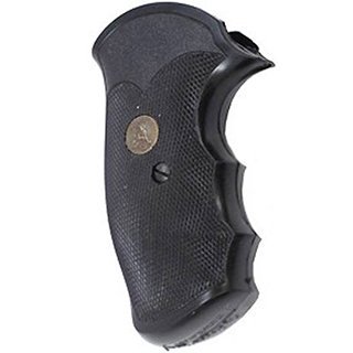 Pachmayr 03250 Gripper Grip Checkered Black Rubber for S&W J Frame