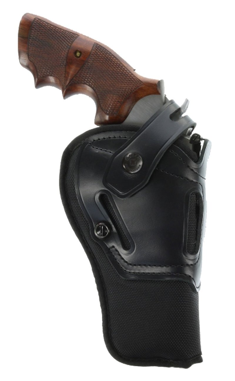 Galco SR46B Switchback Black Leather Belt Holster for 6" Revolvers