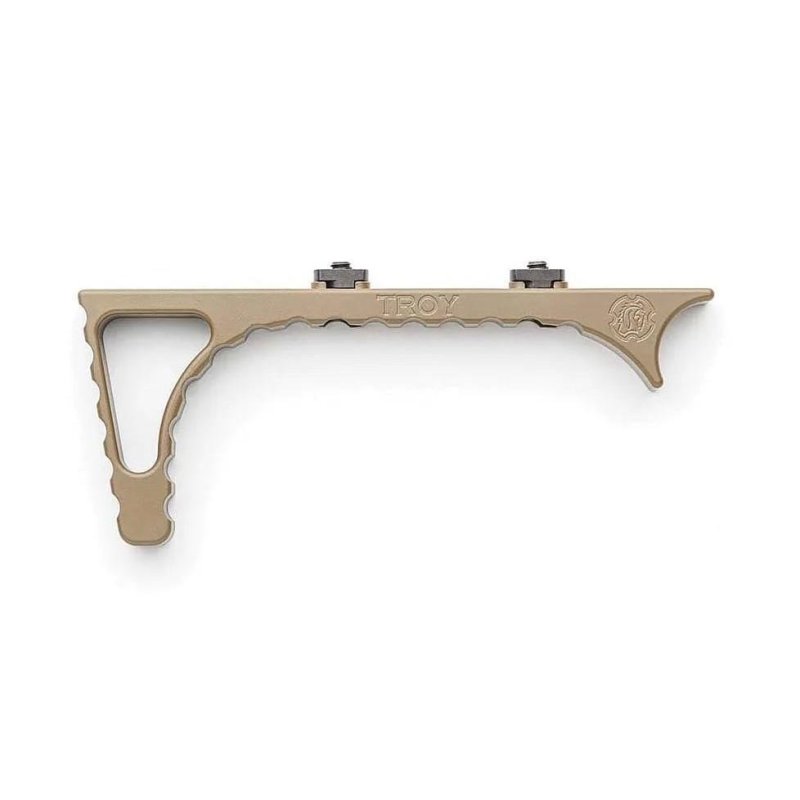 Troy Industries SGRI-ANG-A0FT-00 AR-15 Angled Foregrip FDE, M-LOK, 1.42 oz