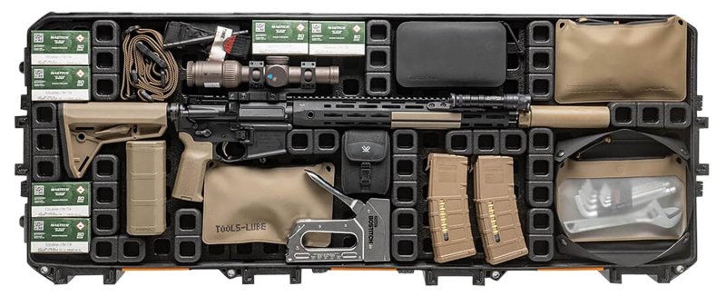 Magpul MAG1301-BLK DAKA Grid Organizer Black Polypropylene for Pelican...