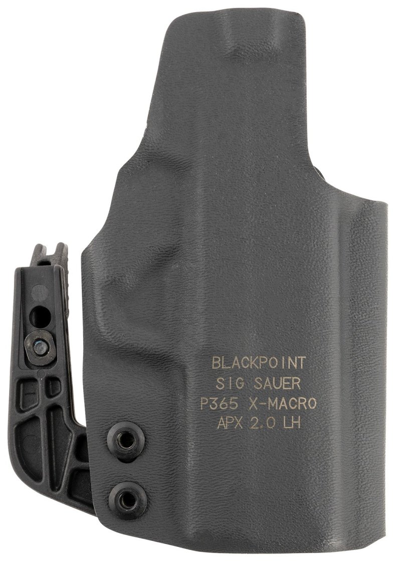 Sig Sauer P365-XMACRO IWB Holster Kydex Black Left-Hand