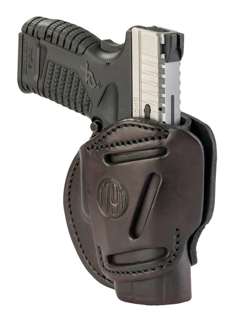1791 Gunleather 3WH4SBRA 3-Way IWB/OWB Size 04 Signature Brown Leather...