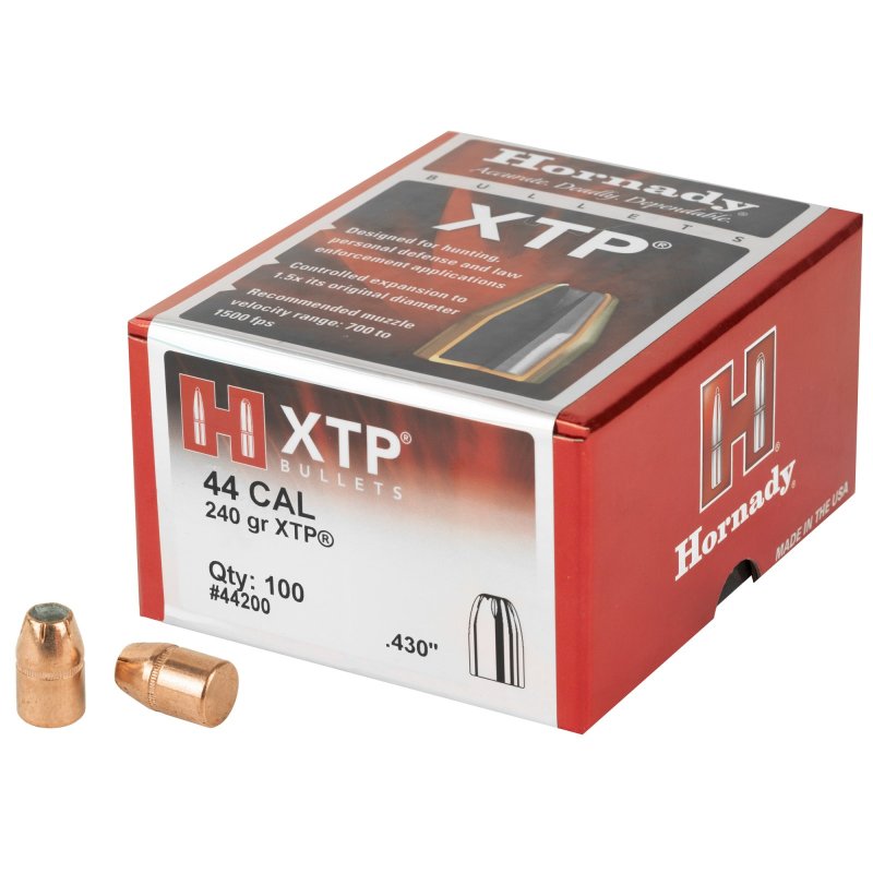 Hornady 44200 44 Cal .430 240 gr XTP HP 100/Box