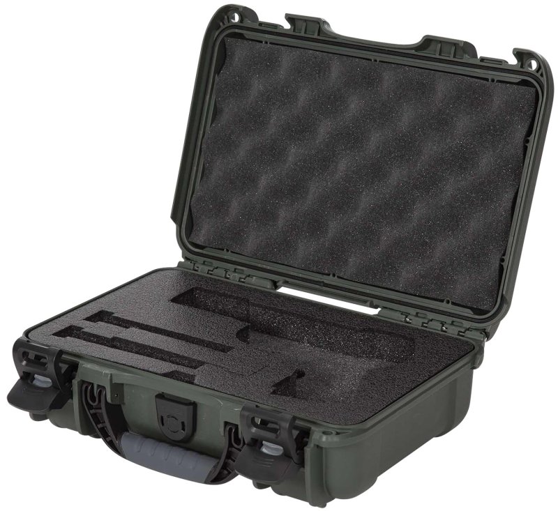 Nanuk 909CLASG6 Classic Waterproof Gun Case Olive Foam Lined