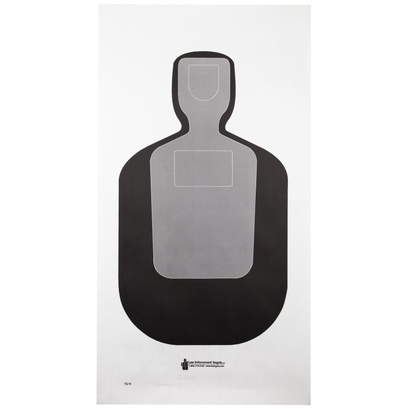 Action Target TQ19100 25-Yard Silhouette Paper Target 24"x45" 100 Pack