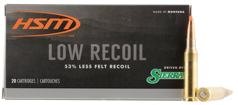 HSM Low Recoil 7mm-08 Rem Ammo 140 gr Sierra SBT