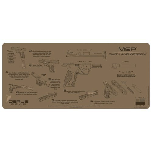 Cerus Gear IM-SW-MP-INS-COY Instructional Cleaning Mat 27In Coyote