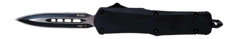 Templar S3-BR-13-1 7 In Black Rubber Dagger Glass Break