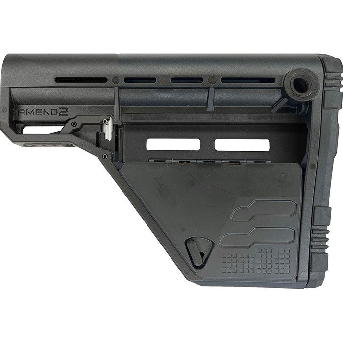 Amend2 A2AMSLOWSBLK AR-15 Stock M-LOK Black Storage Compartment
