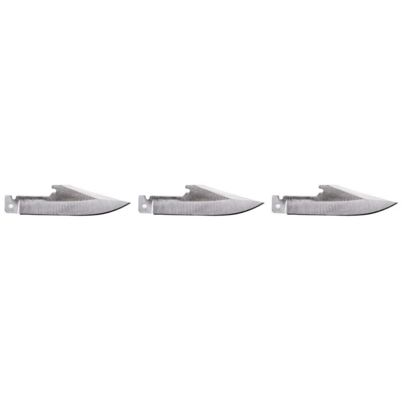 Remington R15742 440 Stainless Steel Drop Point Blades 3 Count