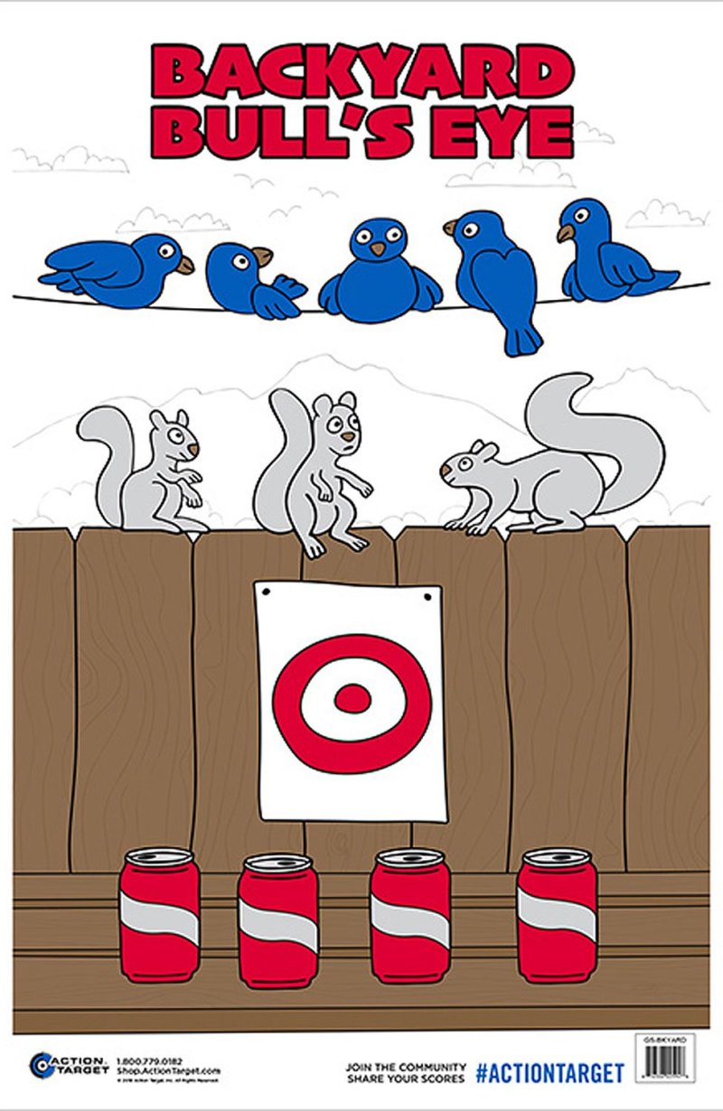 Action Target GSBKYARD100 23"x35" Multi-Color Paper Targets 100/Box