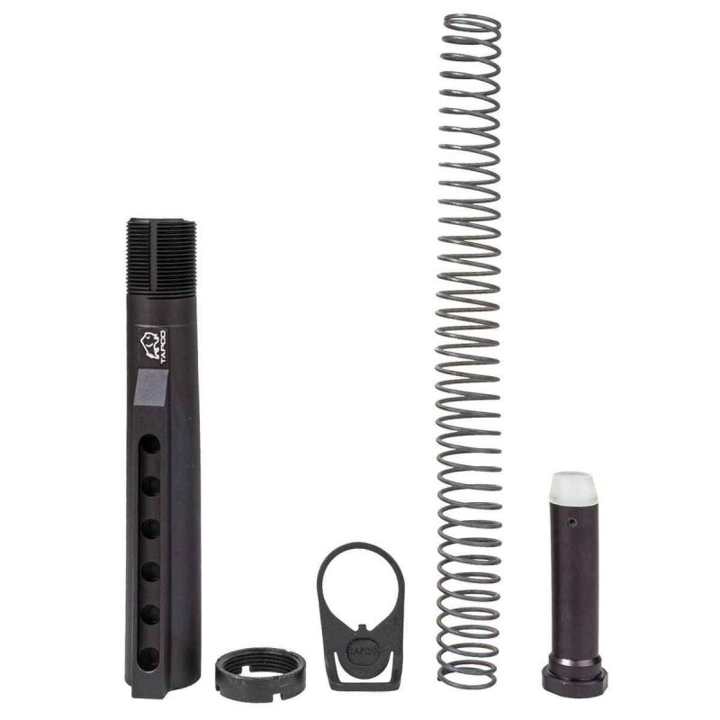 Tapco TAP22058 Buffer Tube Kit Mil-Spec 6-Position Black