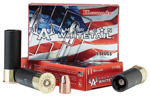12 Gauge Ammo Hornady American Whitetail 2-3/4" Sabot Slug Interlock 325gr