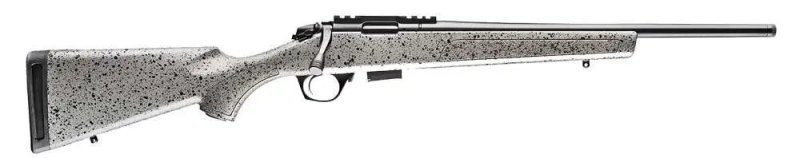 Bergara BMR001 BMR 22 LR 5+1 18" Threaded Barrel Matte Blued Black Speckled Tactical Gray Stock