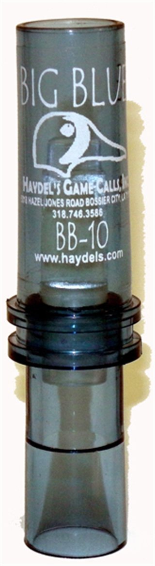 Haydel's BB10 Duck Call Double Mylar Reed Clear Acrylic Maximum Volume