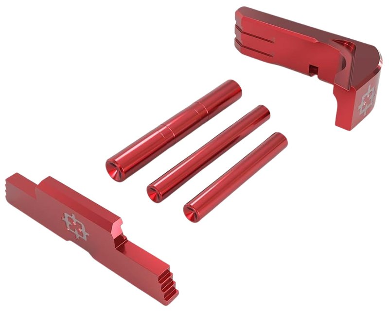 Cross Machine Tool Company Glock 43 3 Piece Upgrade Kit Red Aluminum