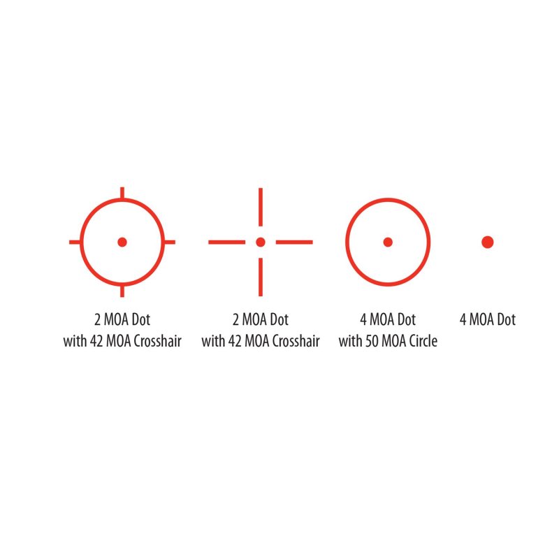 US Optics RS-3324RL 33x24mm Red Laser 4-Reticle Quick-Release