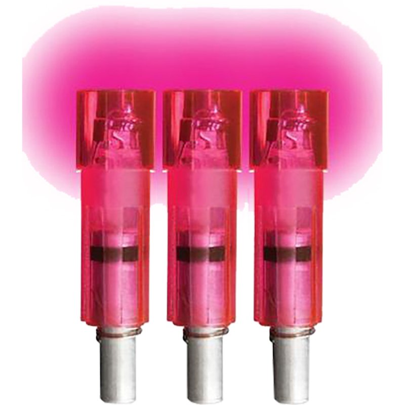 Lumenok GTF3P Gold Tip Flat Pink Lighted Crossbow Nocks 3-Pack